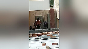 Exclusive- Desi Bhabhi Out Door Bathing Record By