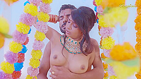 Wedding Night Of Flirtatious Indian Bhabhi Babe