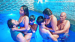 Gangbang Sex Is Full Entertainment In The Swimming Pool